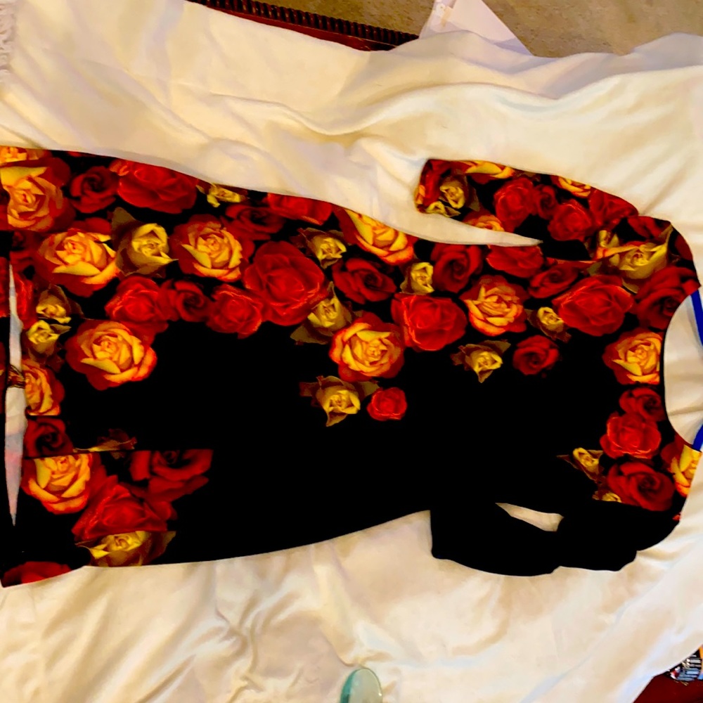 Three-quarter sleeve back zipper